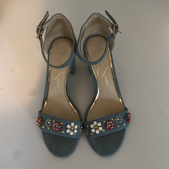 Jessica Simpson Moreeno Denim Sandals - Picture 2 of 6